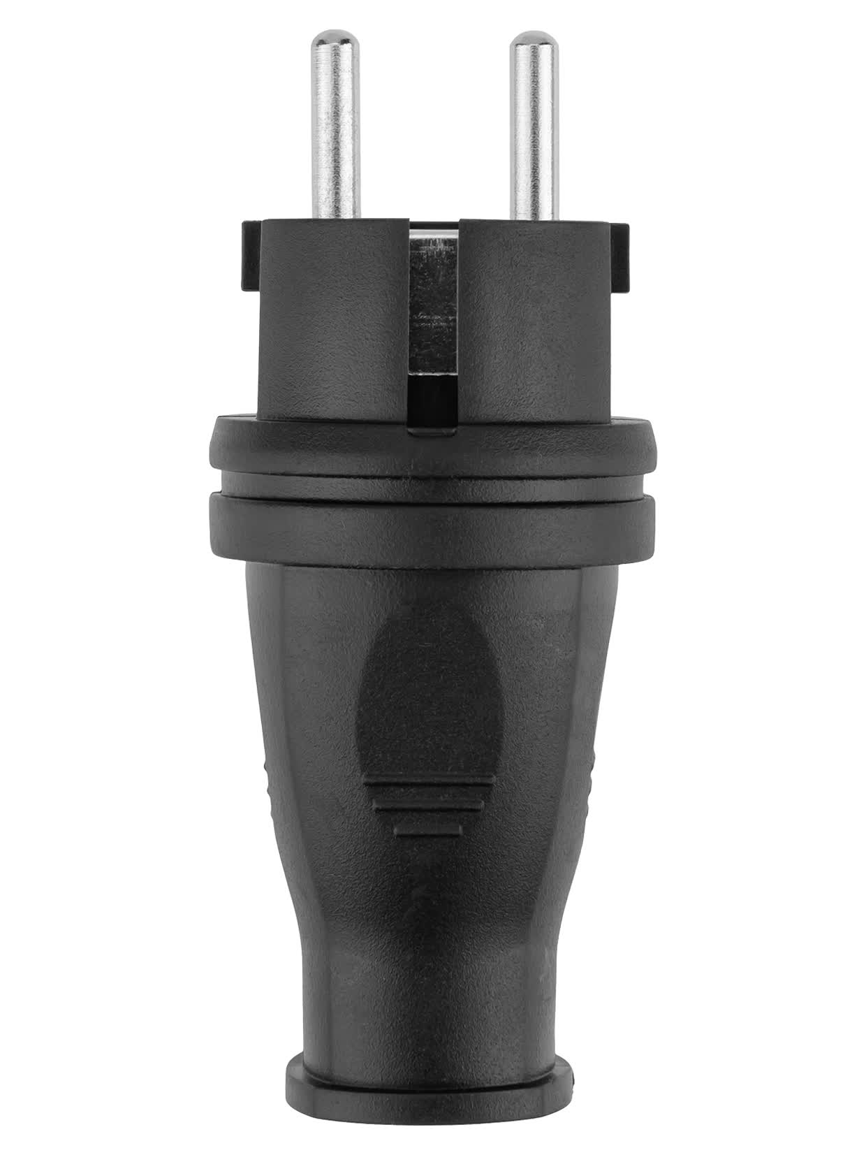 Вилка прямая каучук 2Р+РЕ 16А 250В IP44 TDM — изображение 4