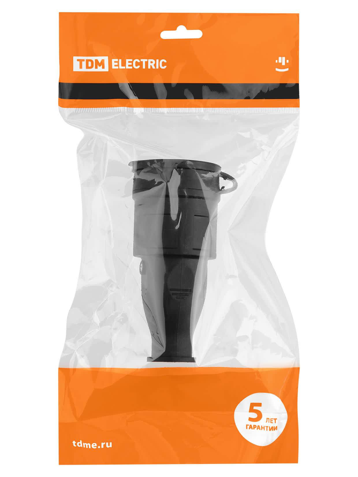 Розетка переносная с заглушкой каучук 2Р+РЕ 16А 250В IP44 TDM — изображение 3