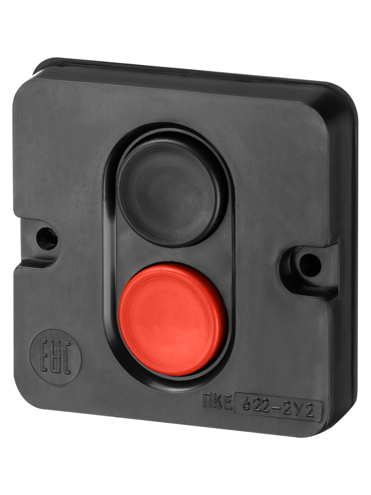 Пост кнопочный ПКЕ 622 У2, красная и черная кнопки, IP54 TDM