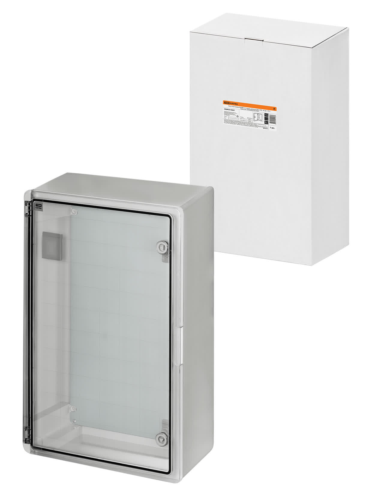 Бокс пластиковый ЩМП-0-7, прозр., крышка ABS, IP65, -45 до +75 С, навесной, (600x400x200) TDM