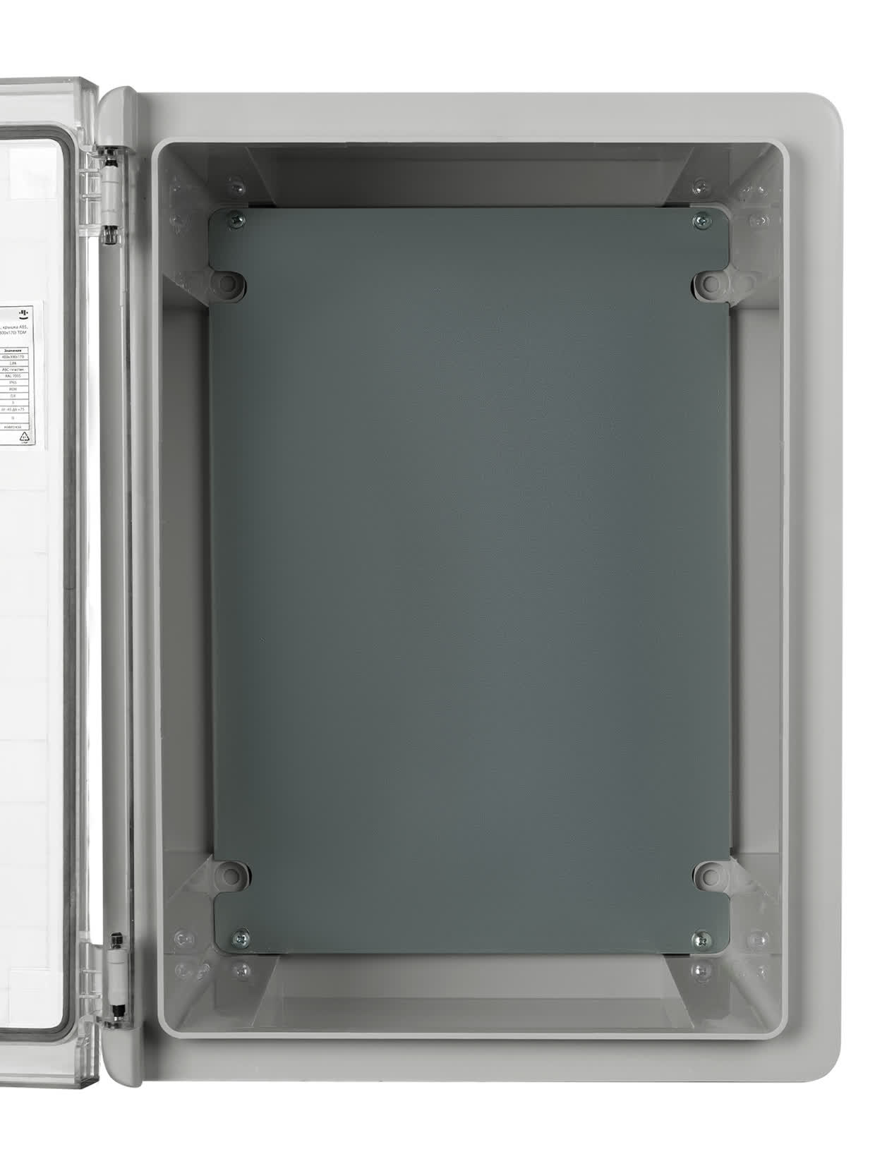 Бокс пластиковый ЩМП-0-4, прозр. крышка, ABS, IP65, от -45 до +75 °С, навесной, (400x300x210) TDM — изображение 6
