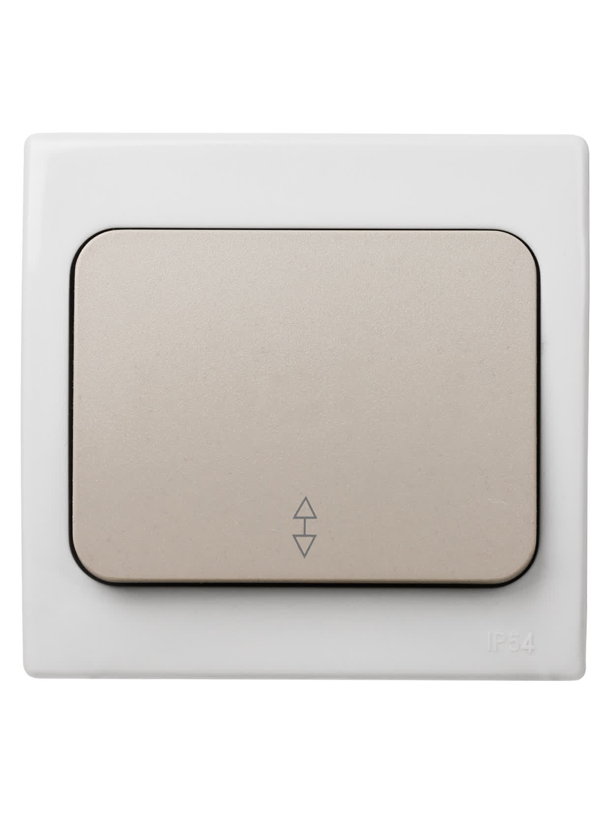 Переключатель на 2 направления 1-кл. скрытой установки IP54 10А серый "Вуокса" TDM