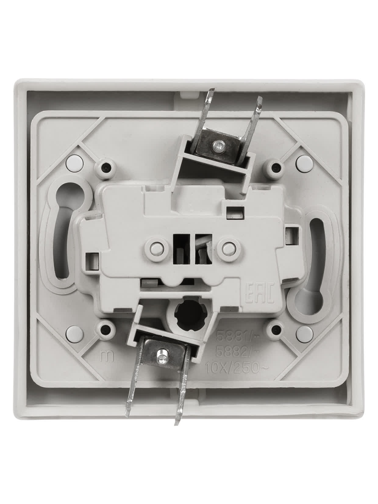 Кнопка звонковая скрытой установки IP54 6A серая "Вуокса" TDM