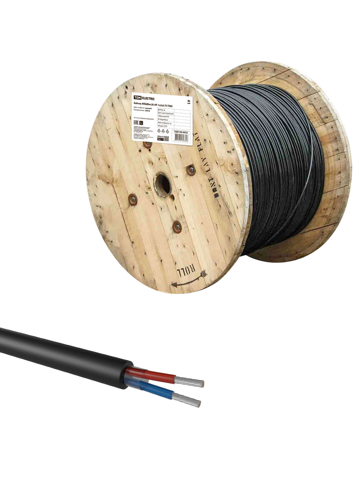Кабель МКШВнг(A)-HF 1x2x0,75 TDM — изображение 2