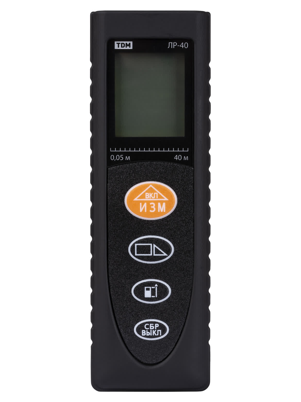 Лазерная рулетка ЛР-40, дальность 40 м, точность 2 мм, подсветка, IP54, 2хAAA, “Алмаз” TDM — изображение 4